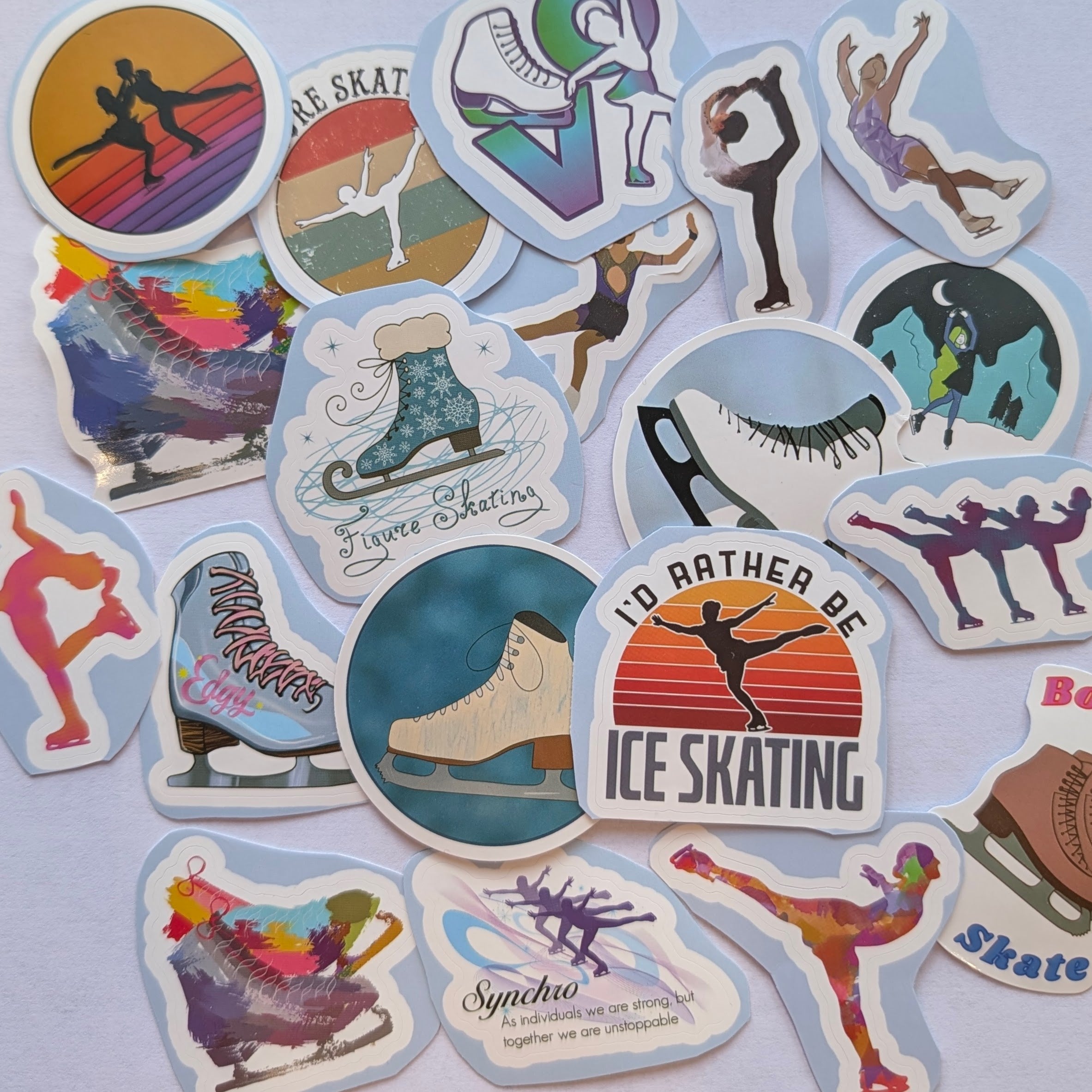 Mystery Figure Skating Sticker Packs